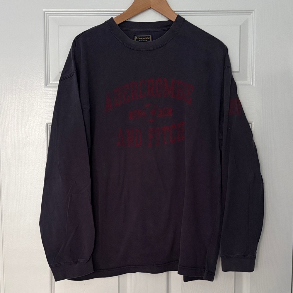 Abercrombie & Fitch Dark Blue Long Sleeve Shirt Size XL